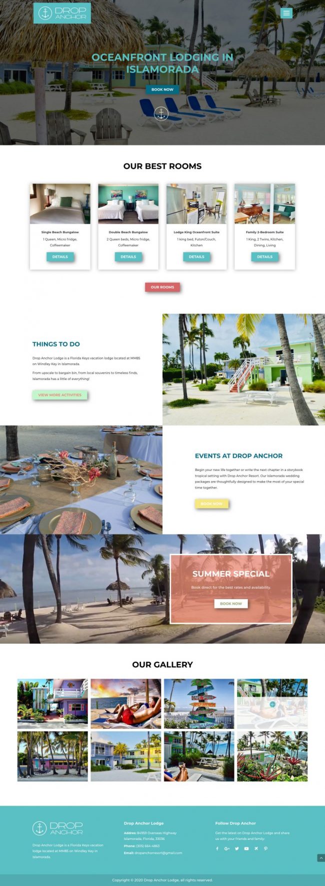 Hotels and Resorts Website in Wordpress